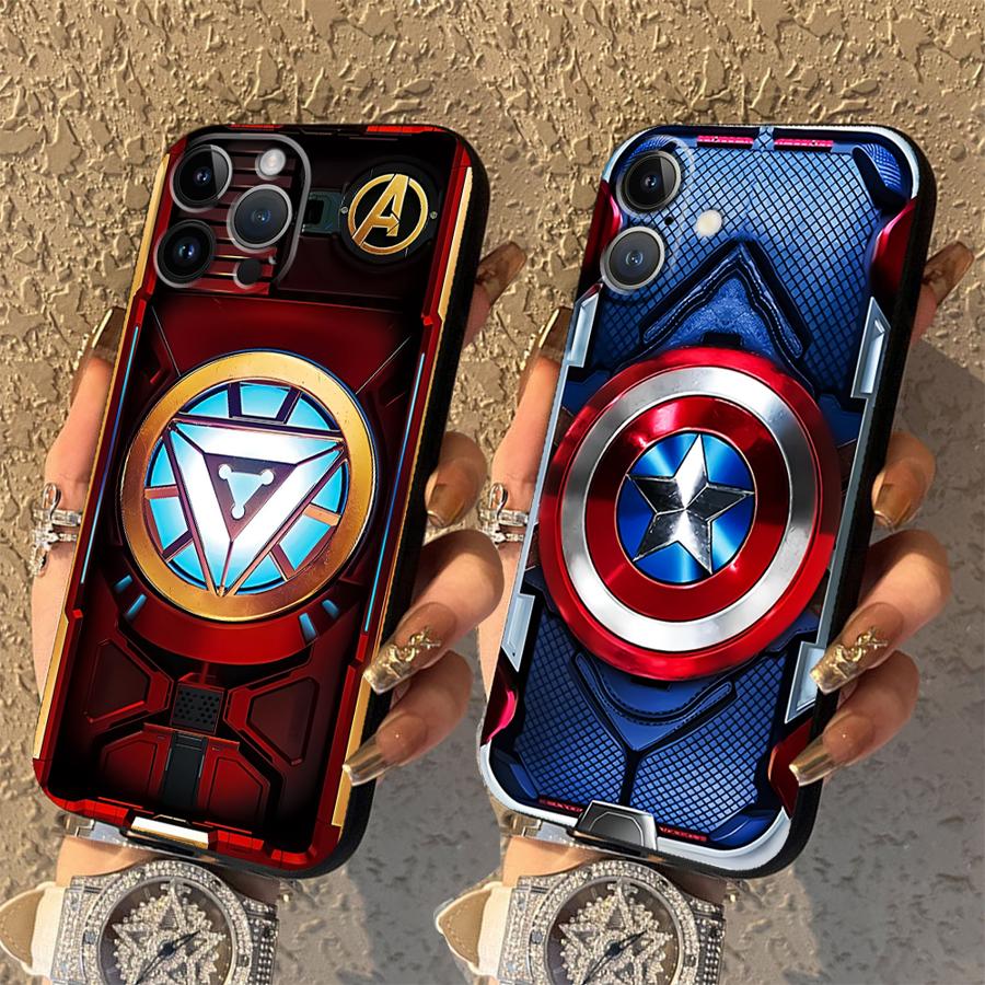 Tech Accessories Apple - Marvel Ironman Sipiderman Soft Back Phone