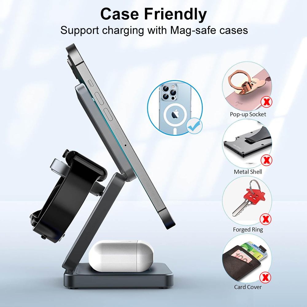 Wireless Charger 3 in 1 Foldab - مراجعة Wireless Charger 3 In 1 وسعره