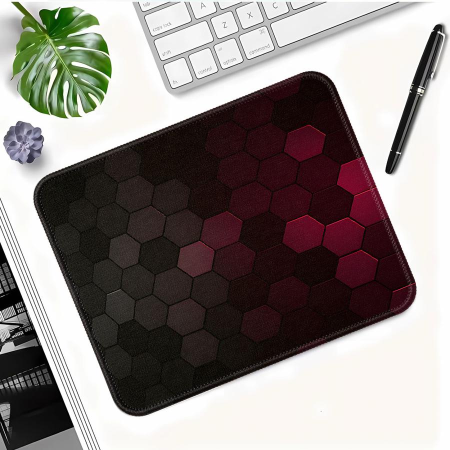 Red Honeycomb Tech Mouse Pad o - مراجعة Tech Accessories For Laptop وسعره