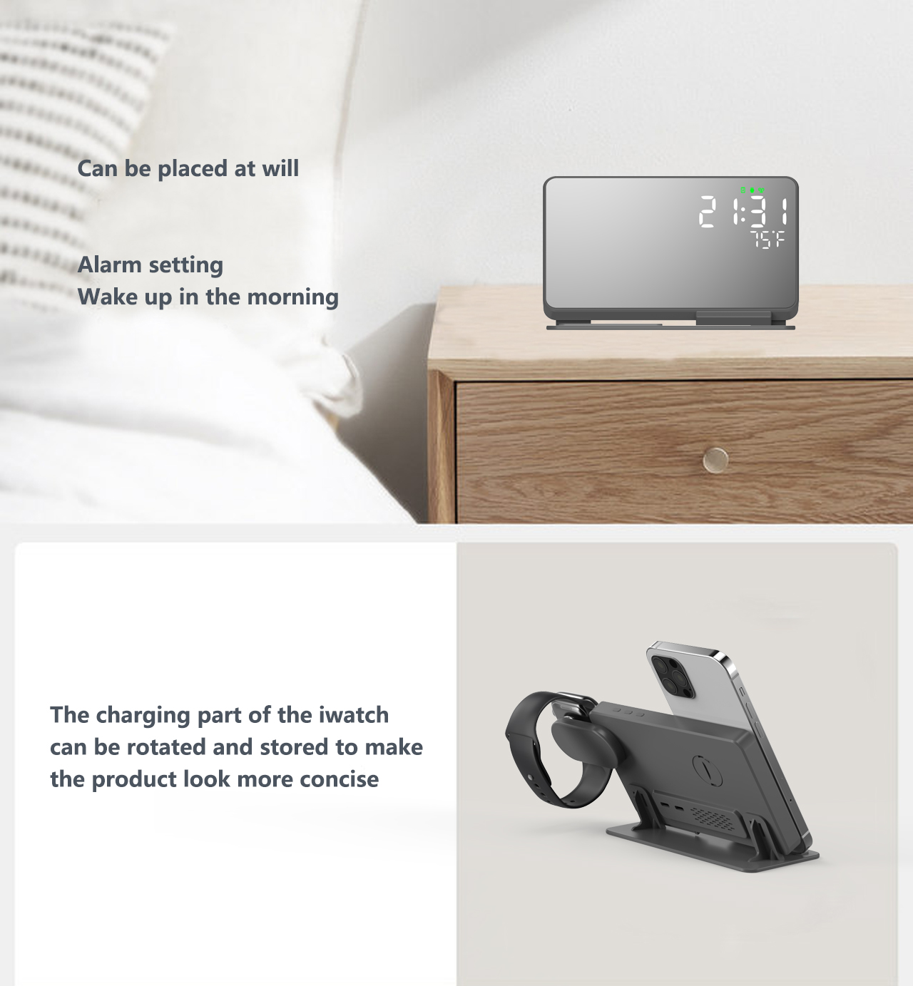 3 in 1 Wireless Charger For iP - مراجعة Wireless Charger 3 In 1 وسعره
