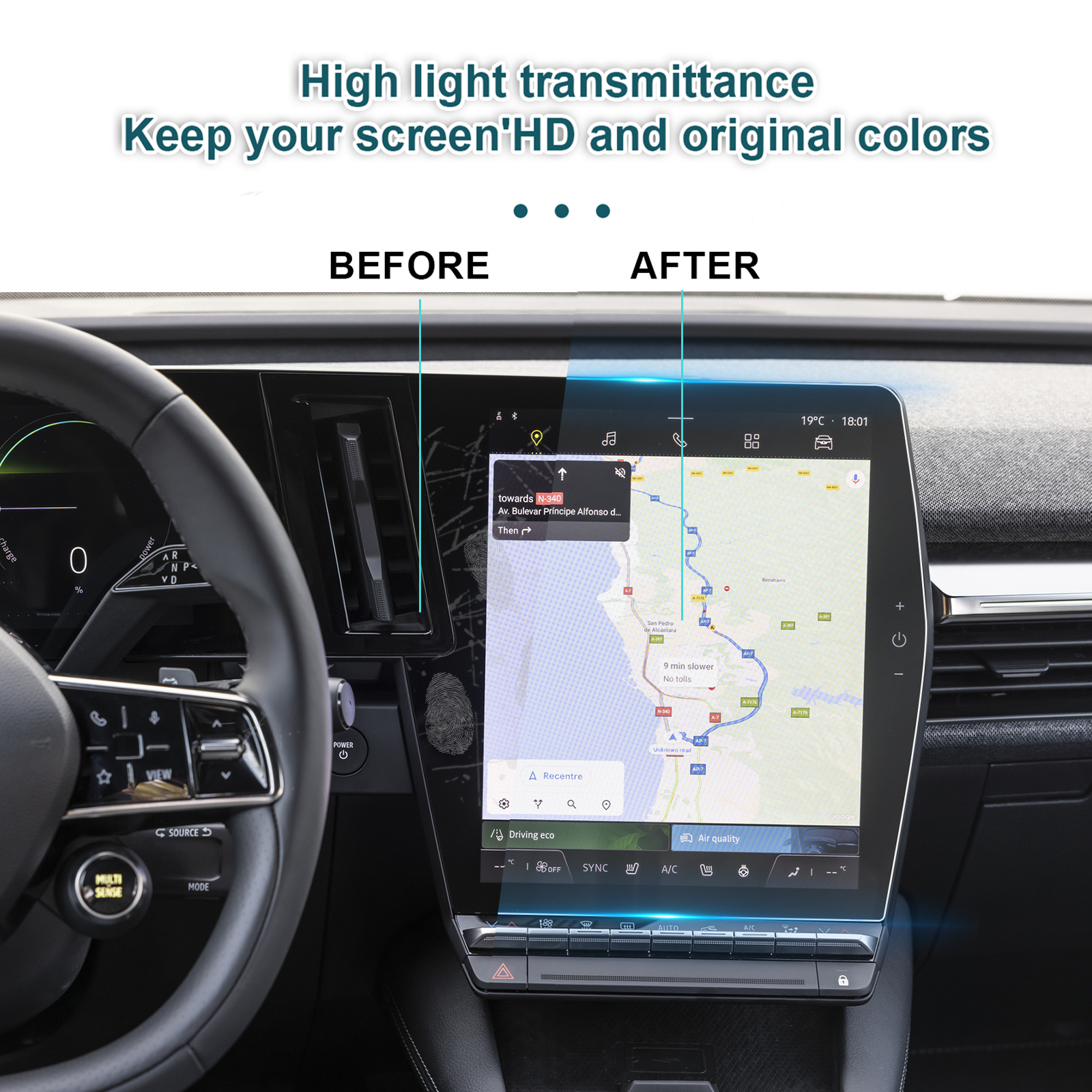 TPU Screen Protector for Renau - مراجعة Tech Accessories Renault وسعره
