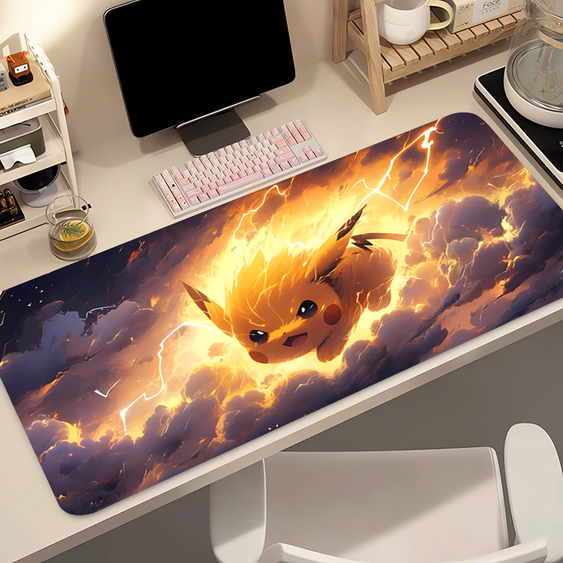 Anime Mouse Pad Pokemon Pikach - مراجعة Tech Accessories Pc وسعره