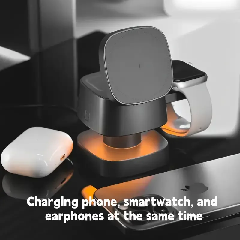 Magnetic 3 in 1 Wireless Charg - مراجعة Wireless Charger 3 In 1 وسعره