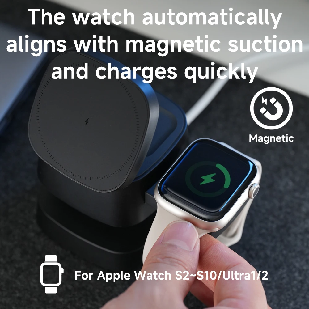 Magnetic 3 in 1 Wireless Charg - مراجعة Wireless Charger 3 In 1 وسعره