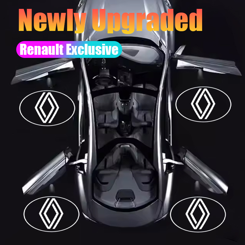 2pcs HD Car Door Welcome Light - مراجعة Tech Accessories Renault وسعره
