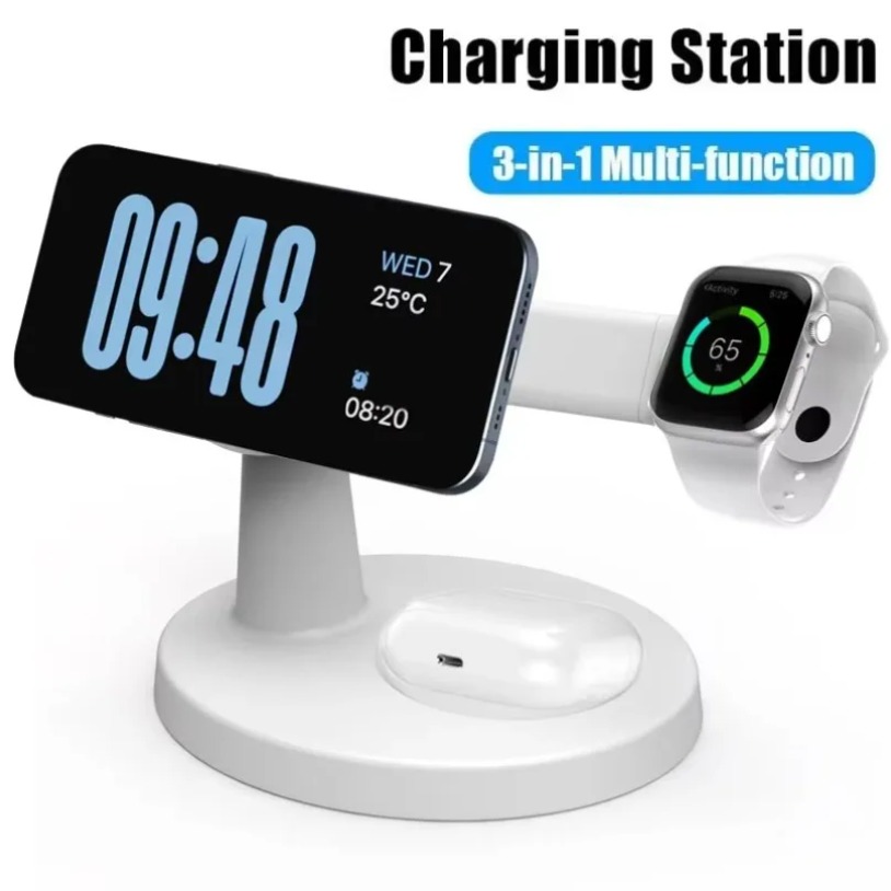 Wireless 3 In 1 Magnetic Charg - مراجعة Wireless Charger 3 In 1 وسعره