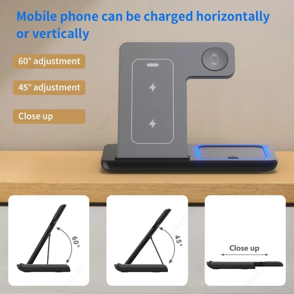 Foldable 3 in 1 Wireless Charg - مراجعة Wireless Charger 3 In 1 وسعره