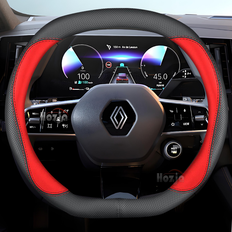 Leather Car Steering Wheel Cov - مراجعة Tech Accessories Renault وسعره