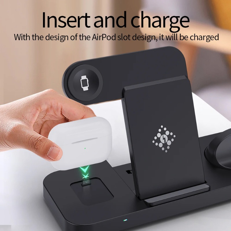3 in 1 Wireless Charger Stand  - مراجعة Wireless Charger 3 In 1 وسعره