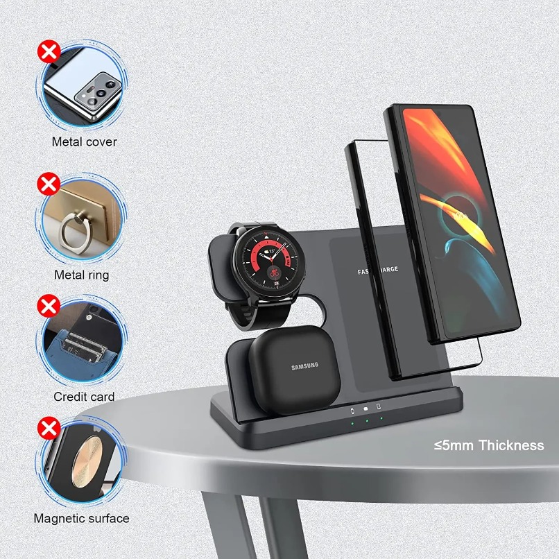 3 in 1 Fast Wireless Charger S - مراجعة Wireless Charger 3 In 1 وسعره