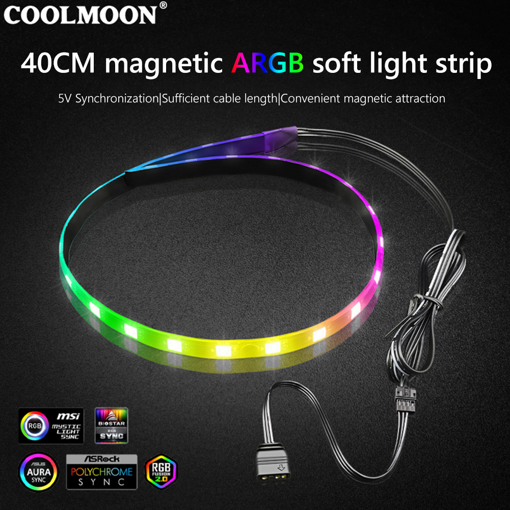 COOLMOON CM-LS40 5V ARGB PC Ca - مراجعة Tech Accessories Pc وسعره