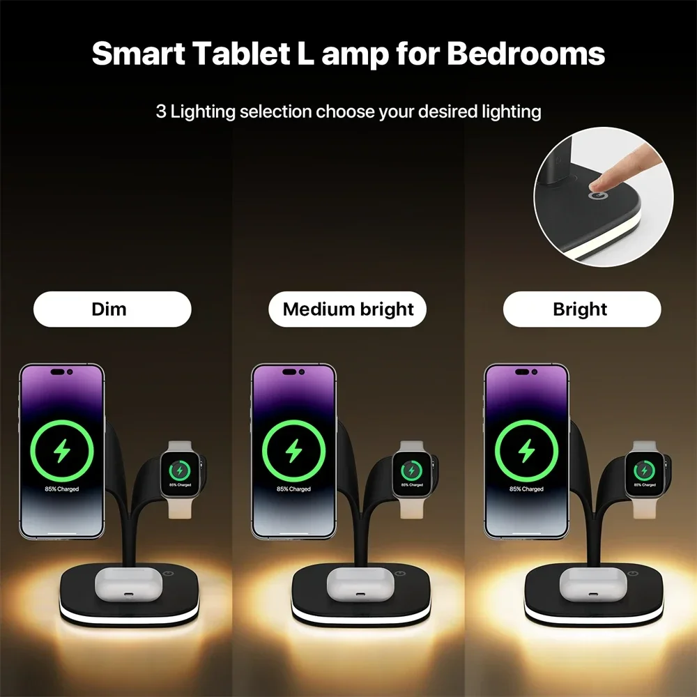 Magnetic 3 in 1 Wireless Charg - مراجعة Wireless Charger 3 In 1 وسعره