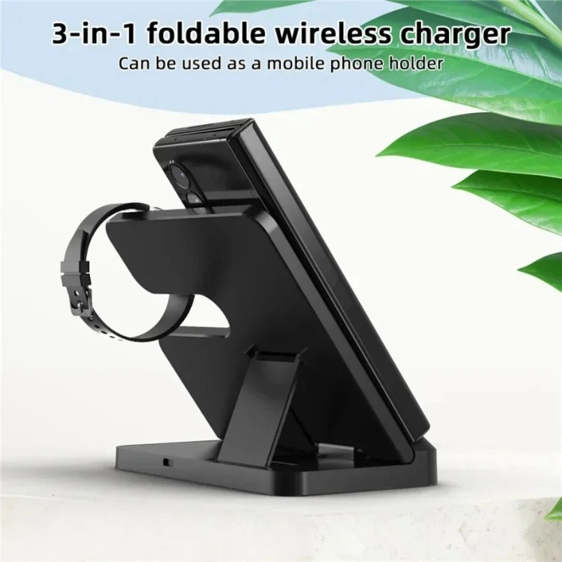 3 in 1 Wireless Charger Statio - مراجعة Wireless Charger 3 In 1 وسعره