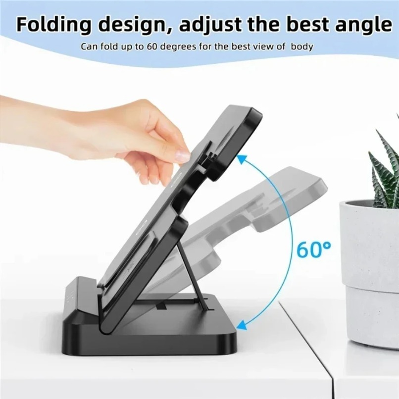 3 in 1 Wireless Charger Statio - مراجعة Wireless Charger 3 In 1 وسعره