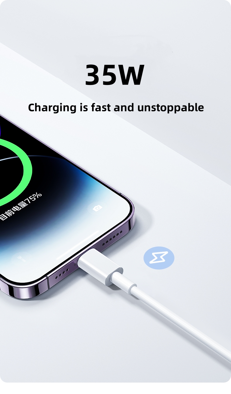 35W USB Cable For iPhone 14 13 - مراجعة Tech Accessories Apple وسعره