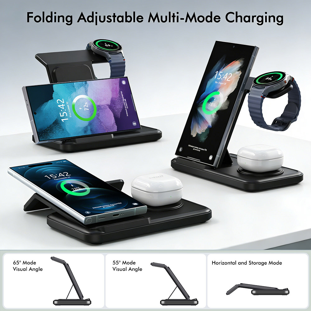 3 in 1 Wireless Charger Stand  - مراجعة Wireless Charger 3 In 1 وسعره